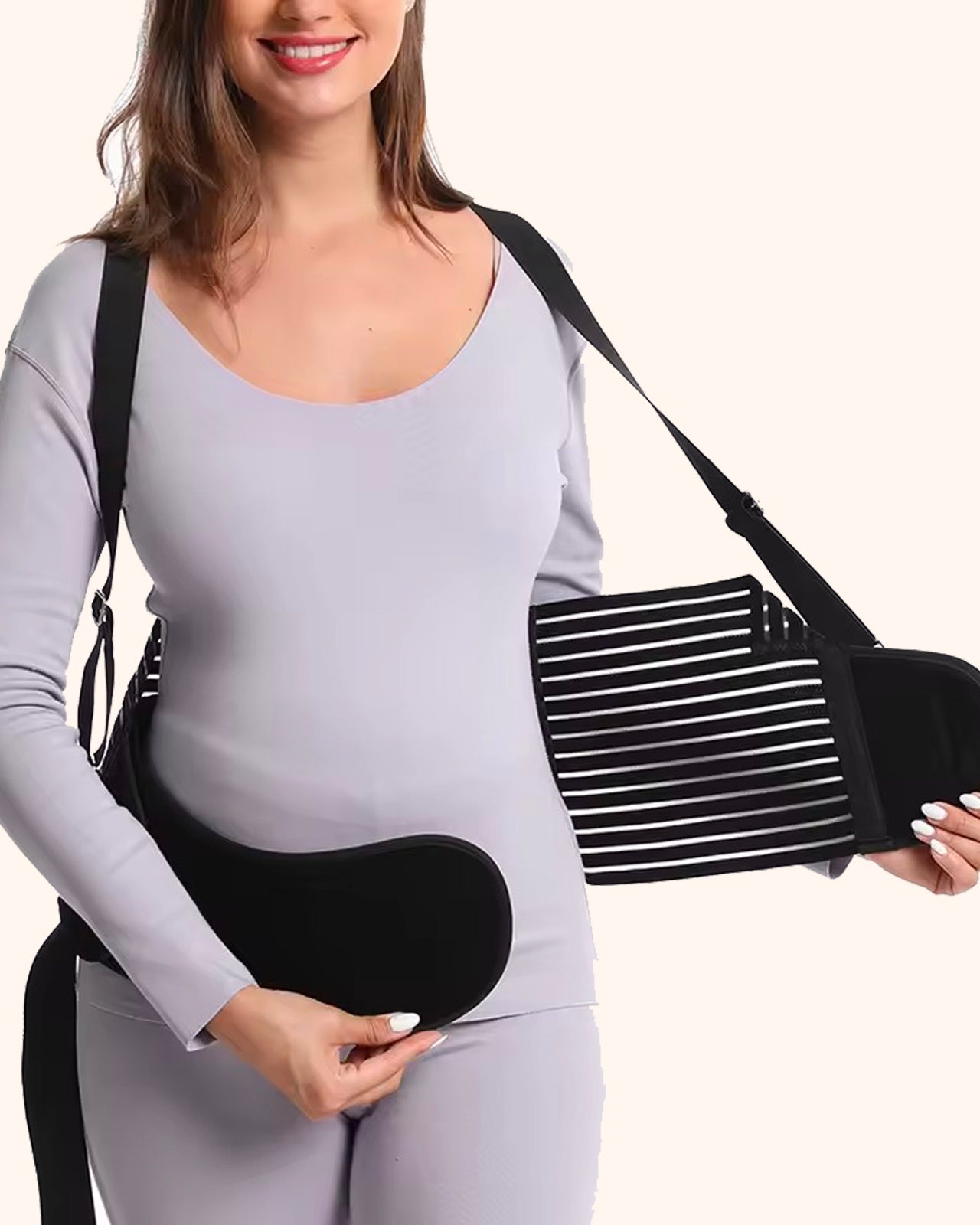 Ceinture de maternité avec bretelles
